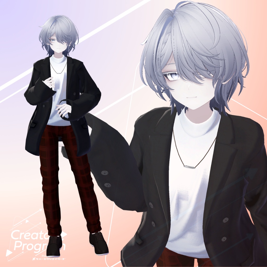 男性アバター向け衣装『Over Size Jacket』 - By 立下あわ / CP5