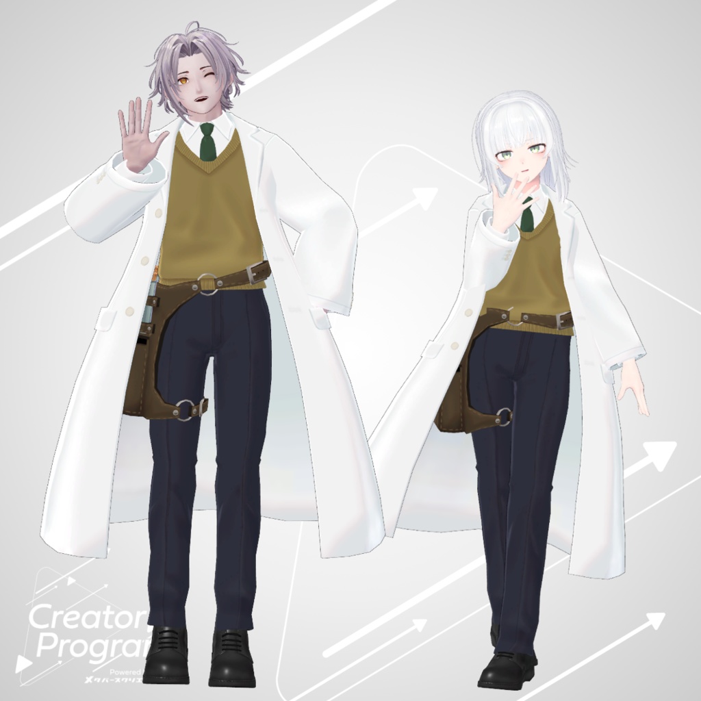 男性アバター向け衣装『旅するアルケミスト』 - By バーチャル餓狼ロロミ / CP3