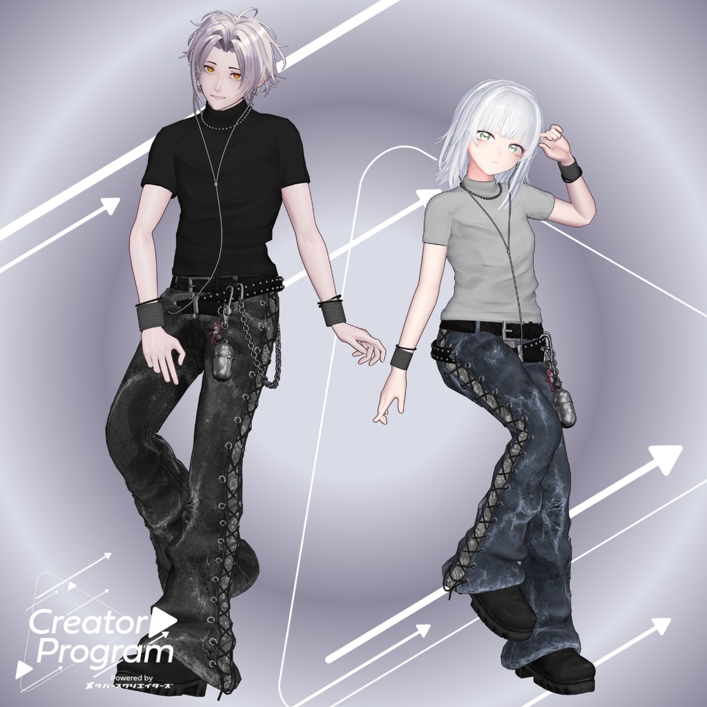 アバター向け衣装『DustyLaceUp』 - By imya / CP7