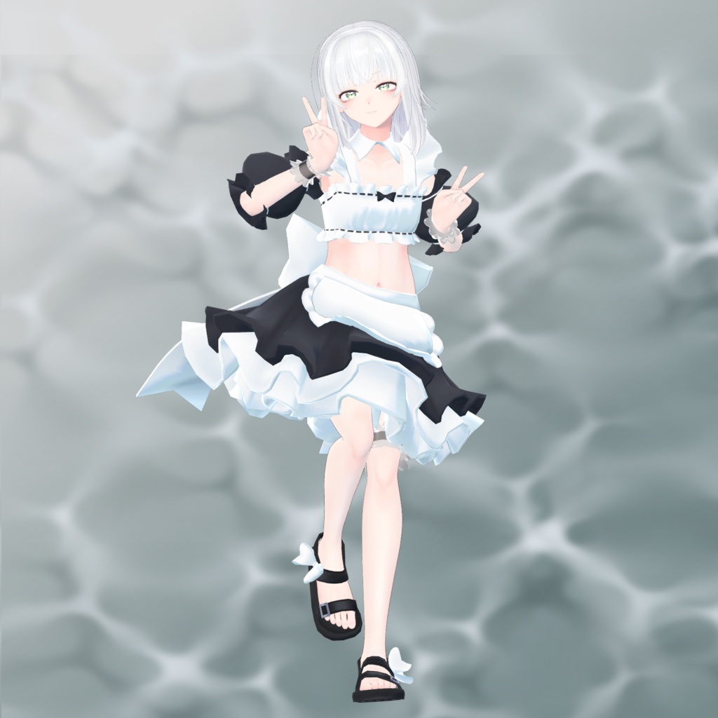 女性アバター向け衣装『SwiMaid』 - By バーチャル餓狼ロロミ / CP3