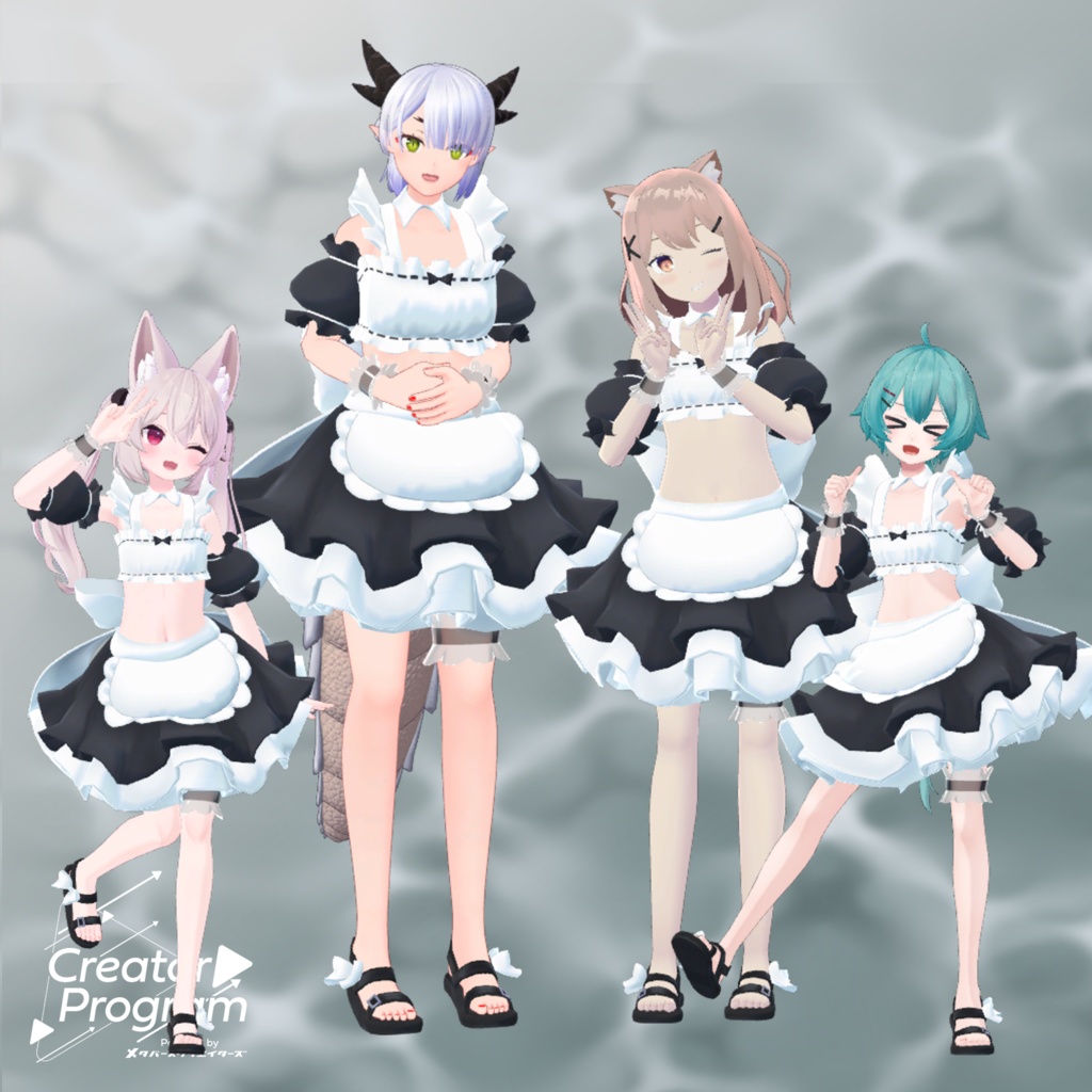 女性アバター向け衣装『SwiMaid』 - By バーチャル餓狼ロロミ / CP3