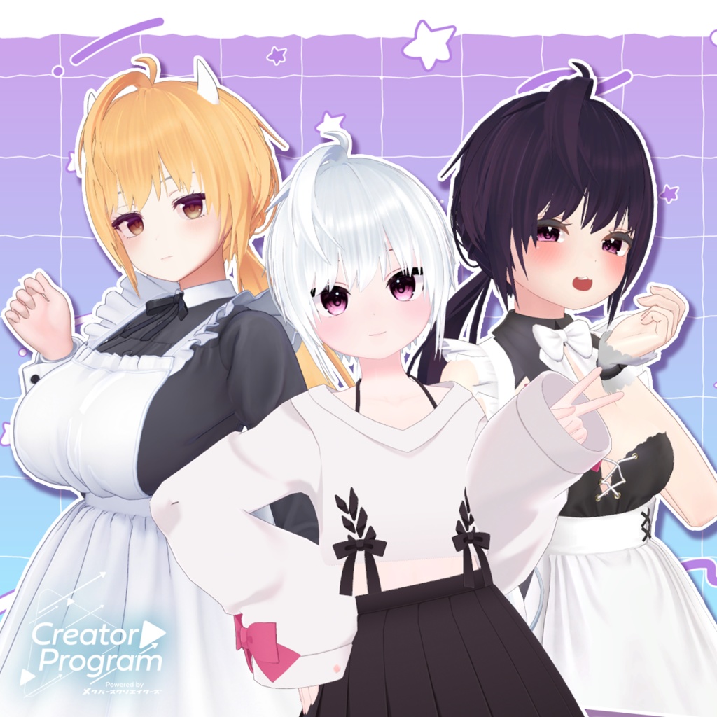 アバター向け髪型『amane_ponytail』 - By 天音ふゆ / CP13