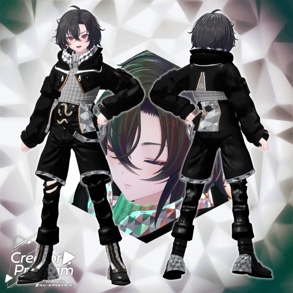 男性アバター向け衣装『-Flicker-』 - By DEMITASS-KUN / CP2