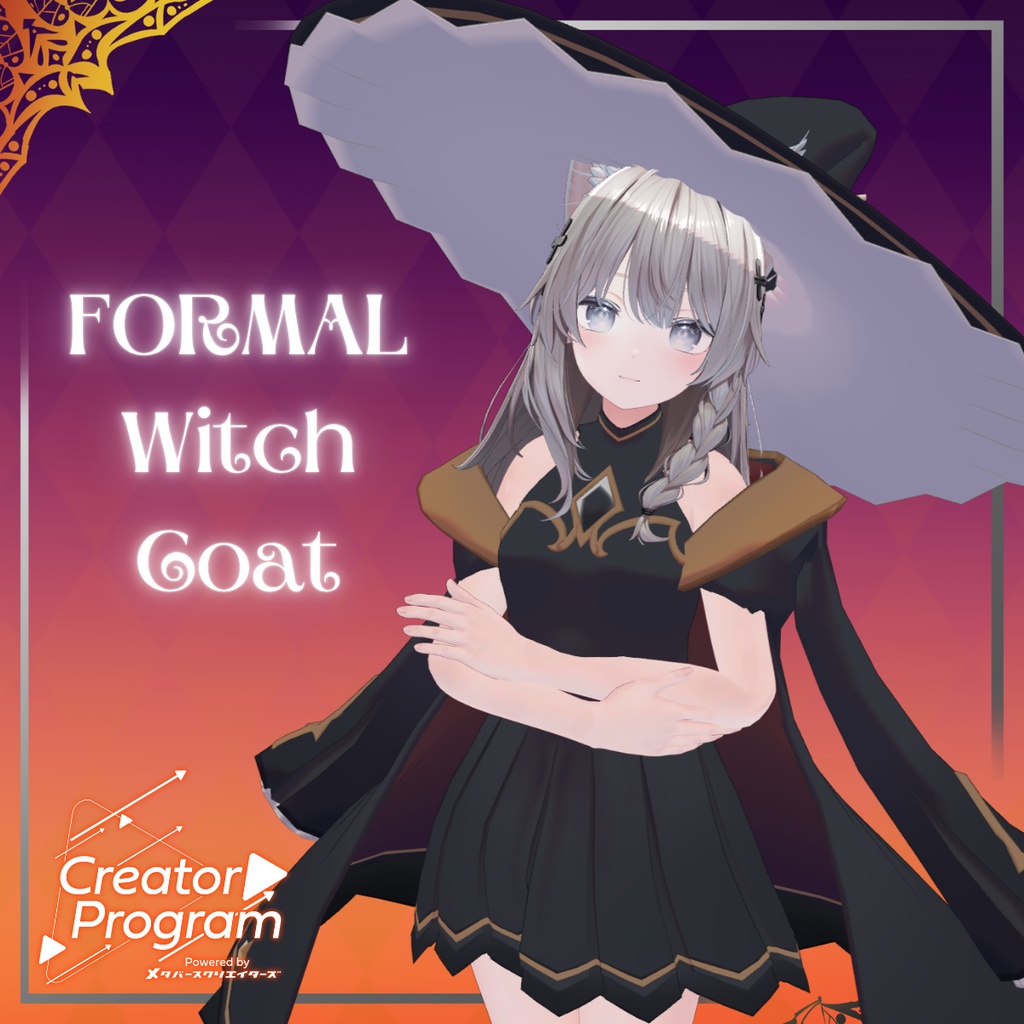 女性アバター向け衣装『Formal witch coat』 - By Luce / CP25