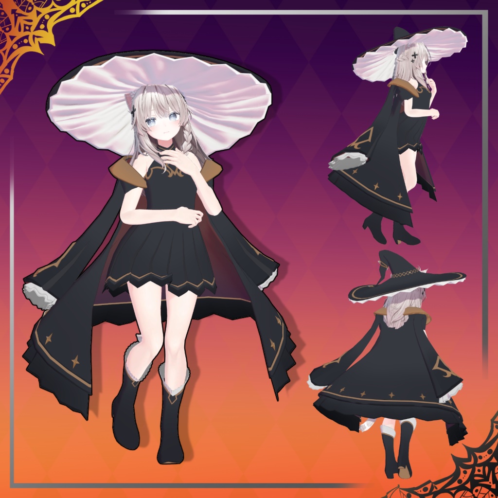 女性アバター向け衣装『Formal witch coat』 - By Luce / CP25