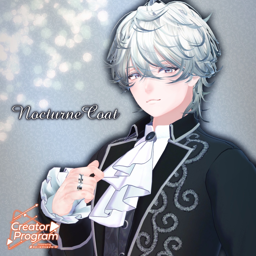 男性アバター向け衣装『NocturneCoat』 - By 竹流 / CP1