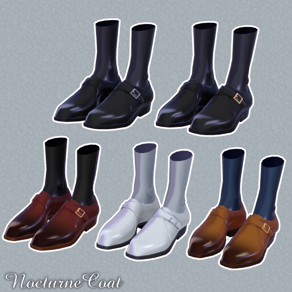 男性アバター向け衣装『NocturneCoat』 - By 竹流 / CP1