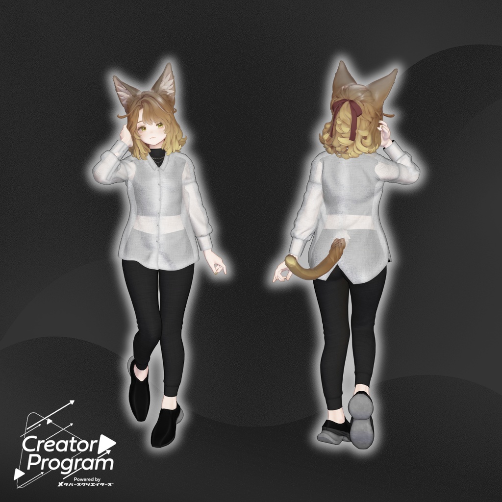 女性アバター向け衣装『See-through Shirt』 - By とかげはうす / CP32