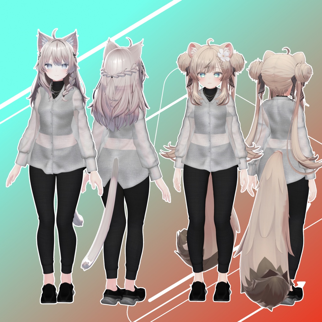 女性アバター向け衣装『Glyzinien』 - By とかげはうす / CP32