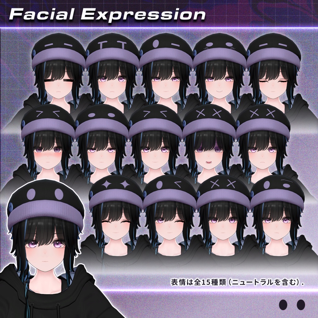 オリジナル3Dモデル『釉依 -YUI-』 #釉依3D #YUI3D / AC4