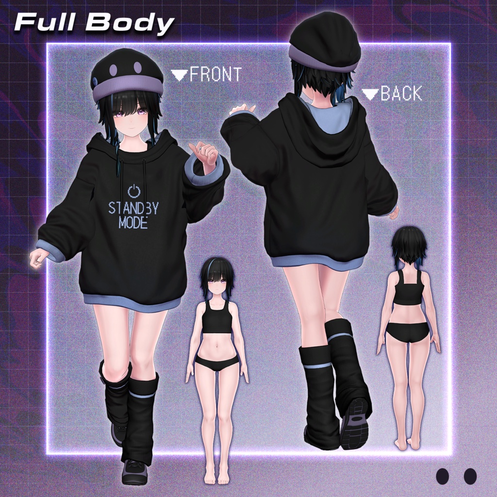 オリジナル3Dモデル『釉依 -YUI-』 #釉依3D #YUI3D / AC4