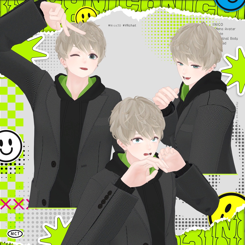 オリジナル3Dモデル『日瑚 -Nico- 』 #日瑚3D #Nico3D / AC5