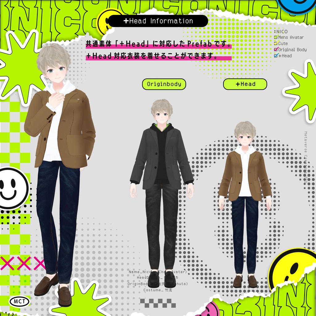 オリジナル3Dモデル『日瑚 -Nico- 』 #日瑚3D #Nico3D / AC5