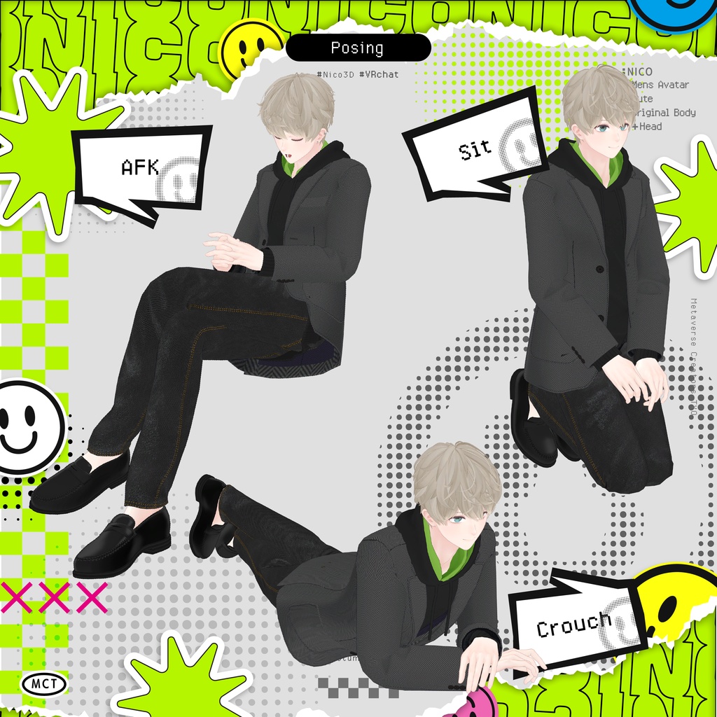 オリジナル3Dモデル『日瑚 -Nico- 』 #日瑚3D #Nico3D / AC5