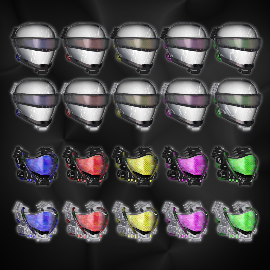 ギミック付きアバターアクセサリー『V2FACE』 - By relybird / CP43