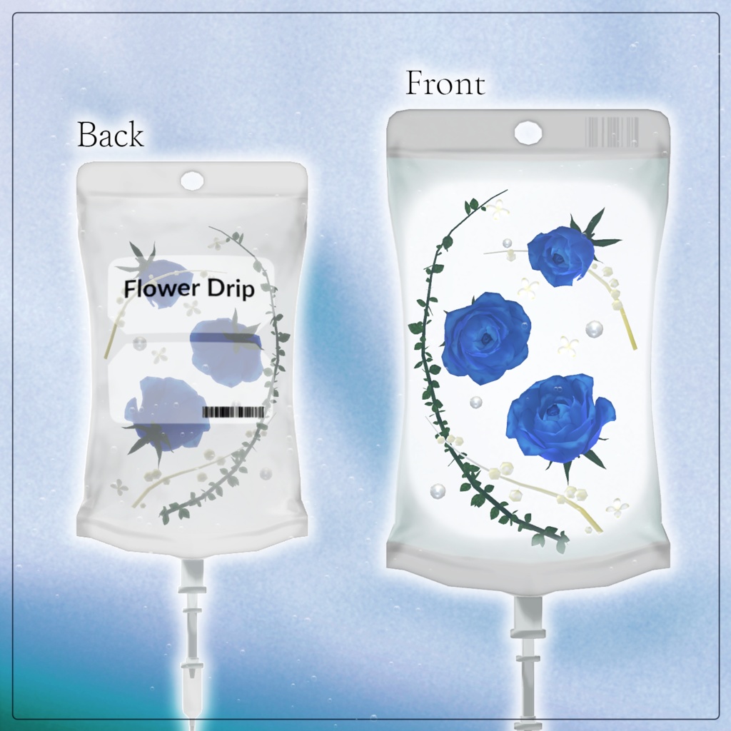 ギミック付きアバターアクセサリー『Flower Drip 花の点滴』 - By こららこ / CP47