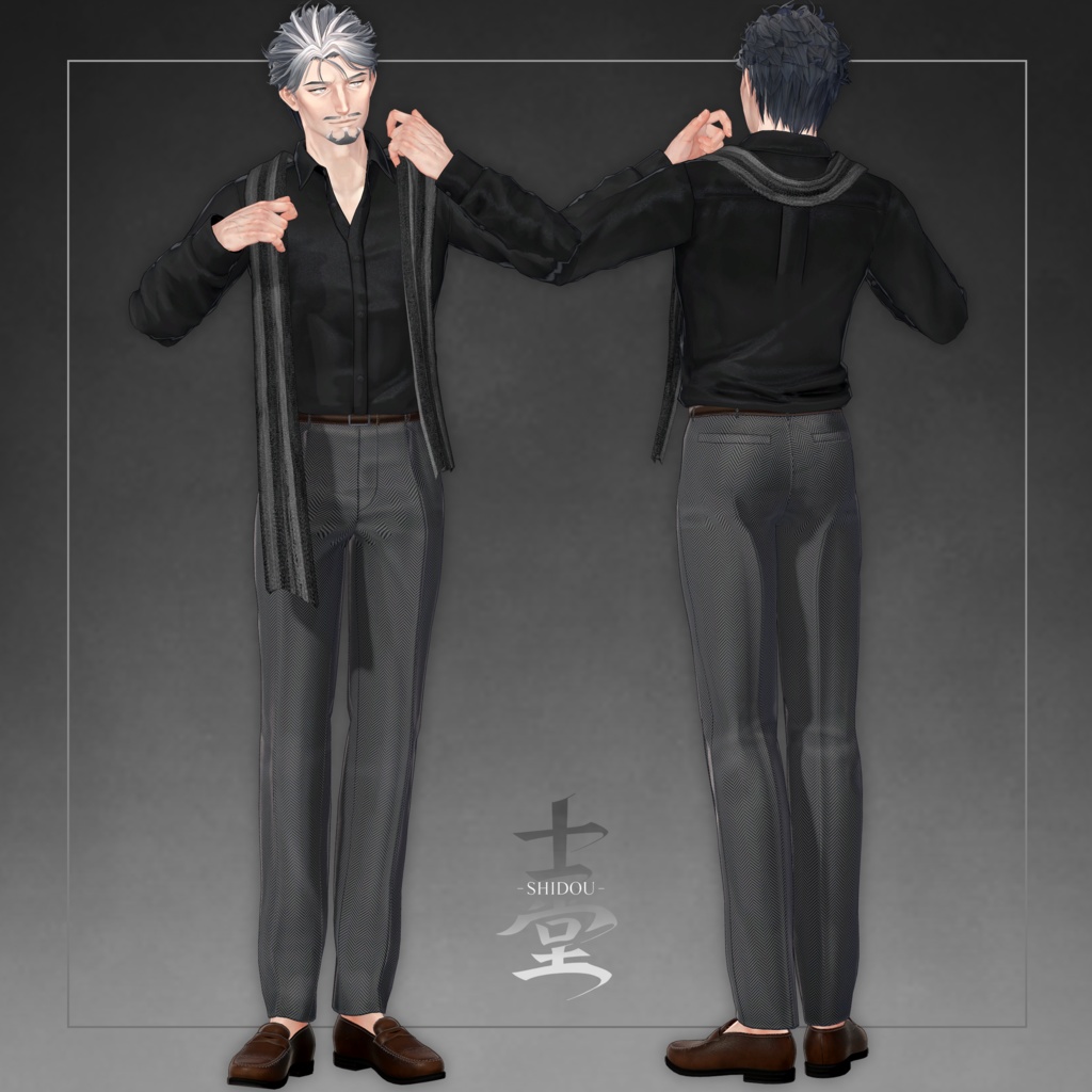 オリジナル3Dモデル『士堂 -Shidou- 』 #士堂3D #Shidou3D / AC8