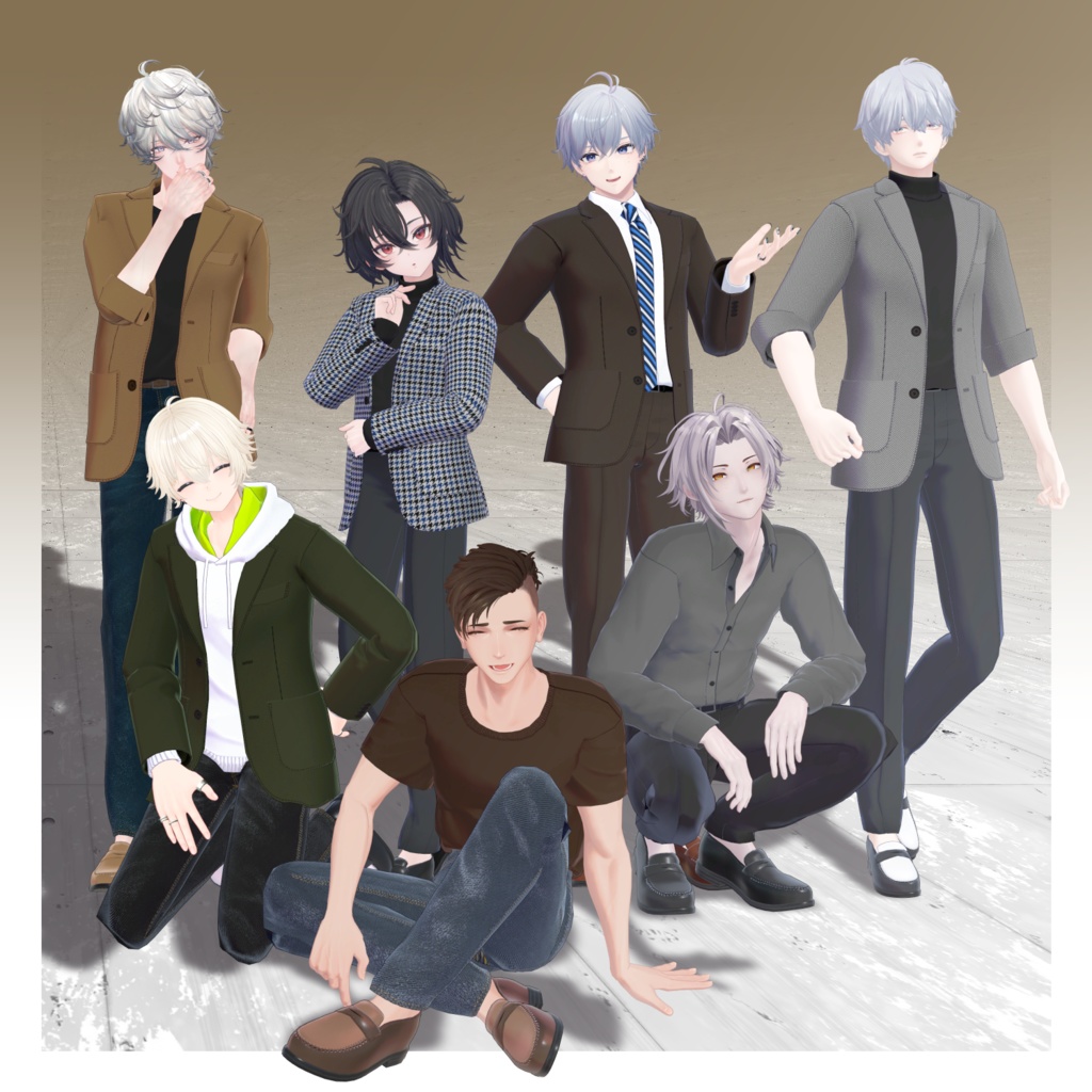 【7アバター対応】アバター向け衣装『TRAD WEAR SET』 - By 竹流 / CP1