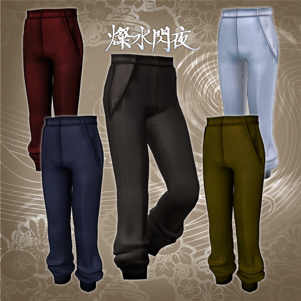 男性アバター向け衣装『燦水閃夜-さんすいせんや-』 - By DEMITASS-KUN / CP2