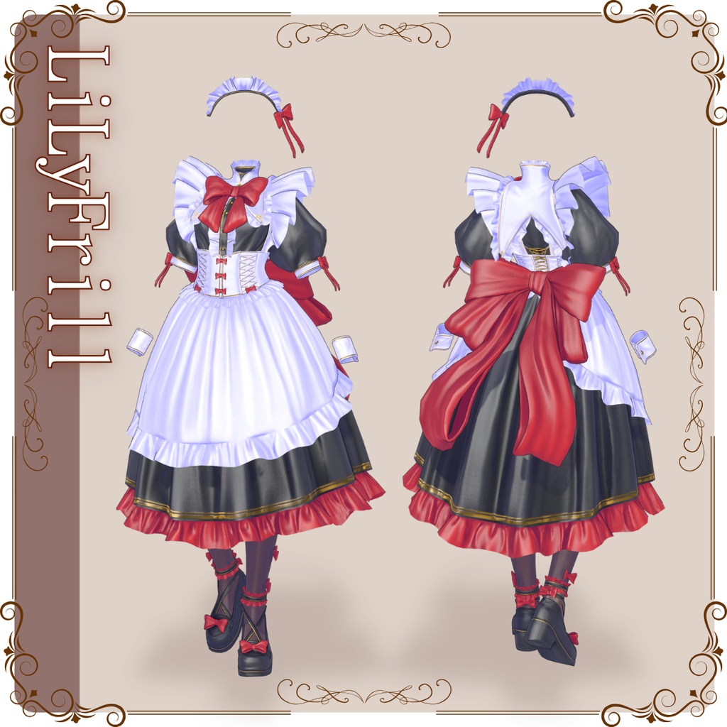 女性アバター向け衣装『リリィフリル』 - By よねぐり/ CP31