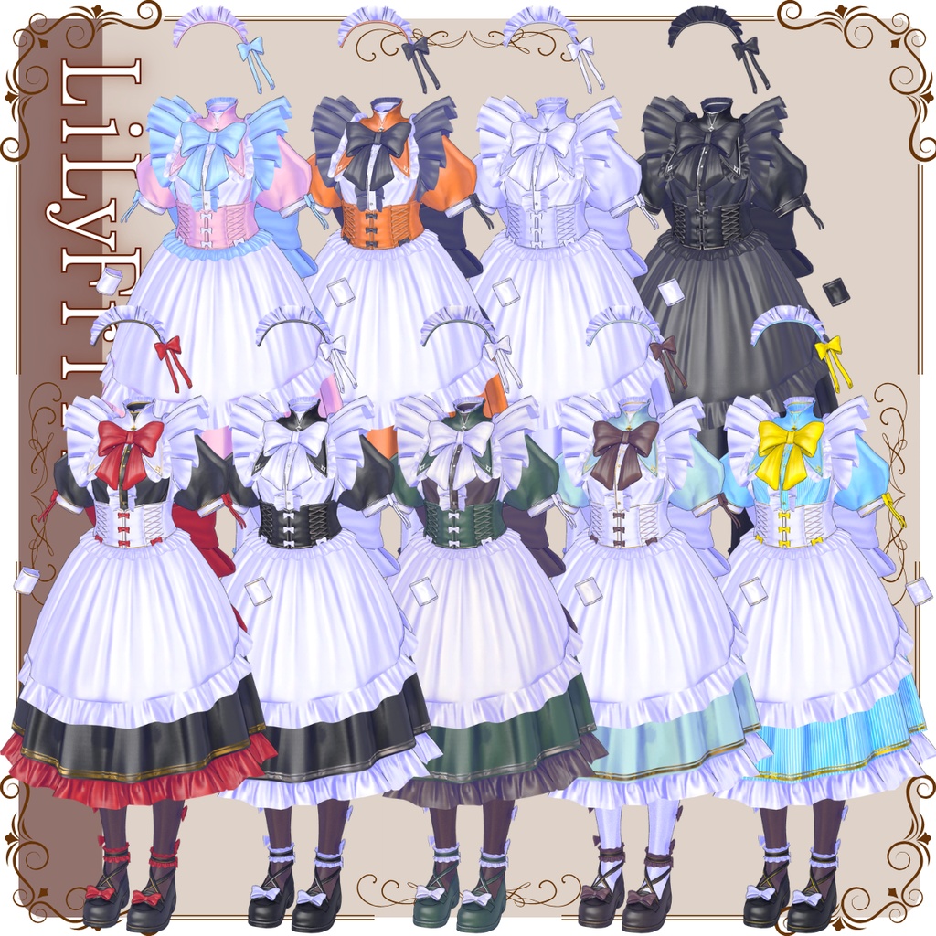 女性アバター向け衣装『リリィフリル』 - By よねぐり/ CP31