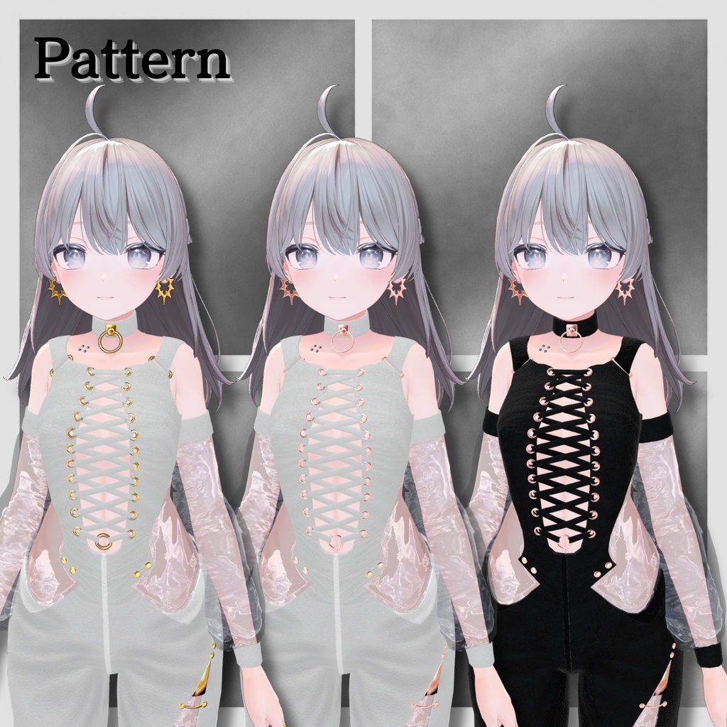 女性アバター向け衣装『Die Night_siren 』 - By とかげはうす / CP32