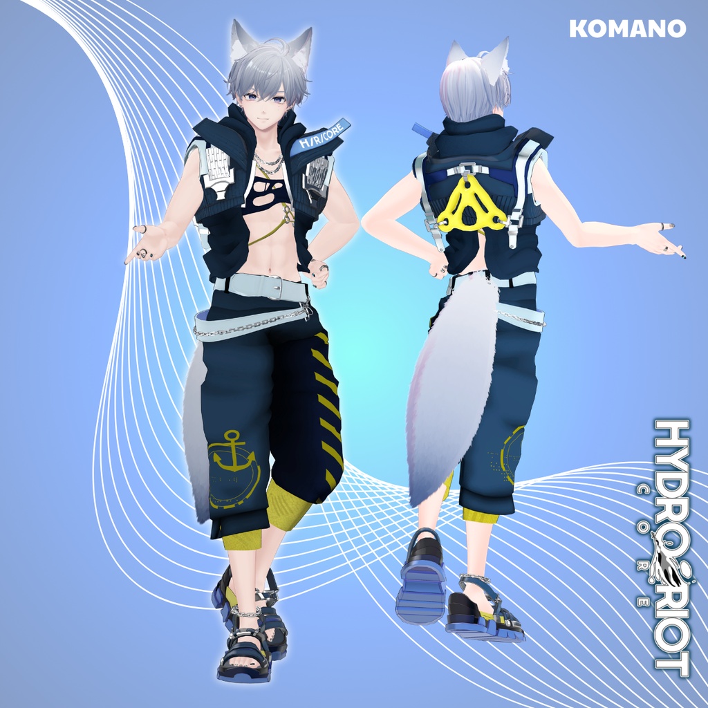 男性アバター向け衣装『Hydro/Riot CORE』 - By DEMITASS-KUN / CP2