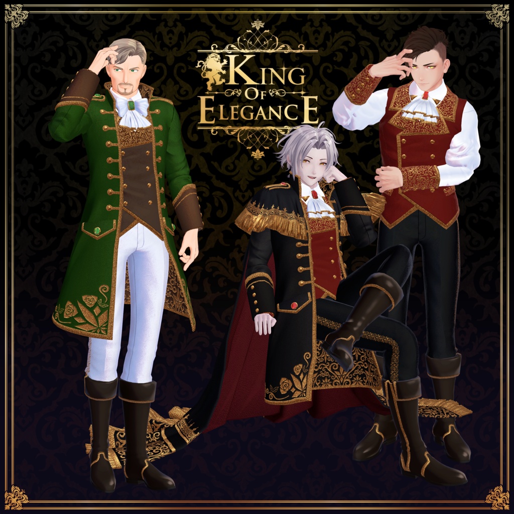 男性アバター向け衣装『King of Elegance』 - By 竹流/ CP1