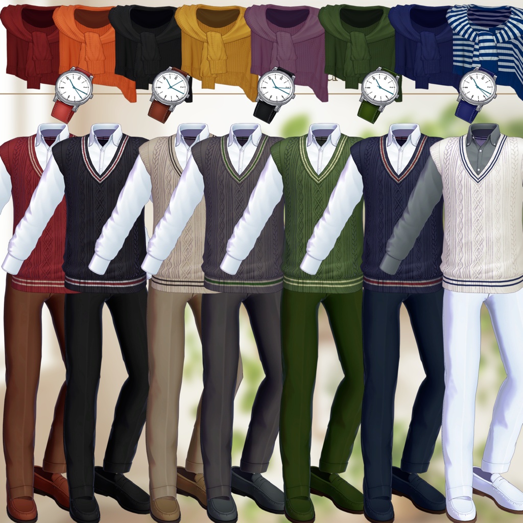 【✨期間限定セール中✨】男性アバター向け衣装『NaturalPreppy』 - By 竹流 / CP1