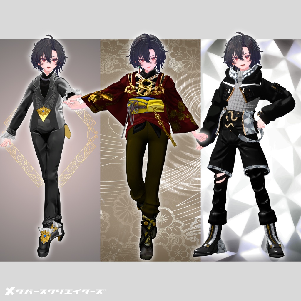✨30%オフセット✨男性アバター向け衣装『DEMITASS-KUNコレクション 3着セット』 - By DEMITASS-KUN / CP2