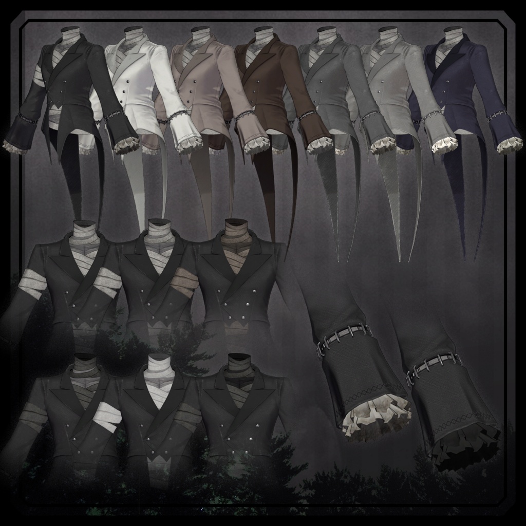 【✨期間限定セール中✨】男性アバター向け衣装『Unburied Tailcoat』 - By imya / CP7