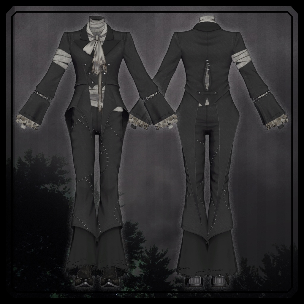 【✨期間限定セール中✨】男性アバター向け衣装『Unburied Tailcoat』 - By imya / CP7