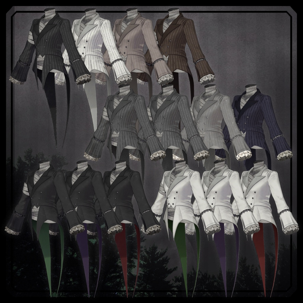 【✨期間限定セール中✨】男性アバター向け衣装『Unburied Tailcoat』 - By imya / CP7