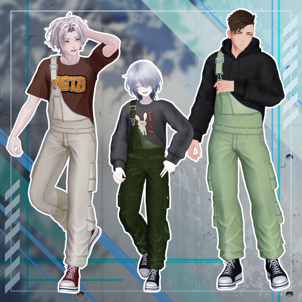 【✨期間限定セール中✨】アバター向け衣装『OVER:ALL』 - By 竹流 / CP1