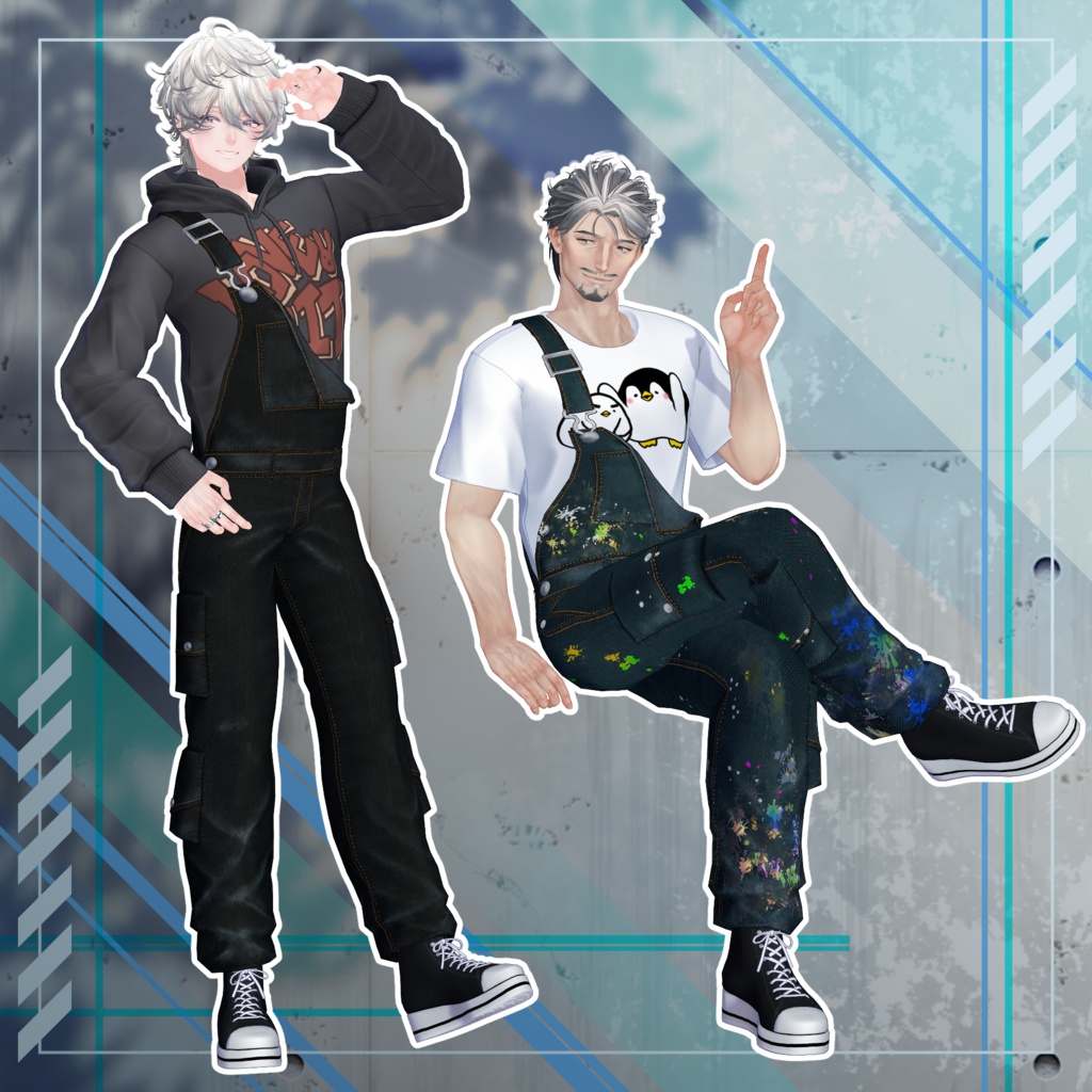 【✨期間限定セール中✨】アバター向け衣装『OVER:ALL』 - By 竹流 / CP1