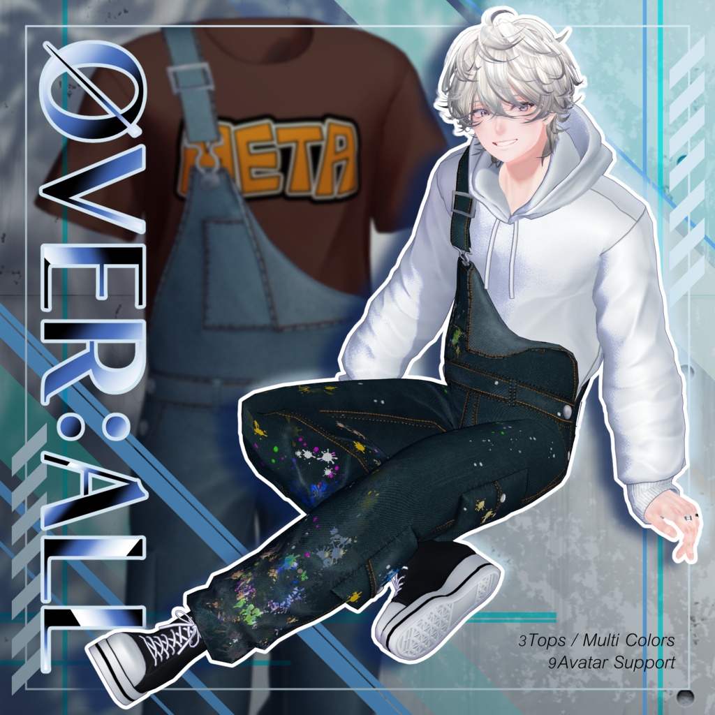 【✨期間限定セール中✨】アバター向け衣装『OVER:ALL』 - By  竹流 / CP1