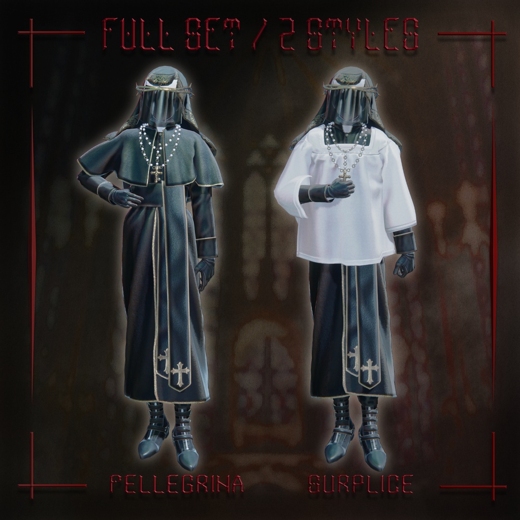 【✨期間限定セール中✨】男性アバター向け衣装『MISERERE-Vesper Priest』 - By Magnolia / CP38