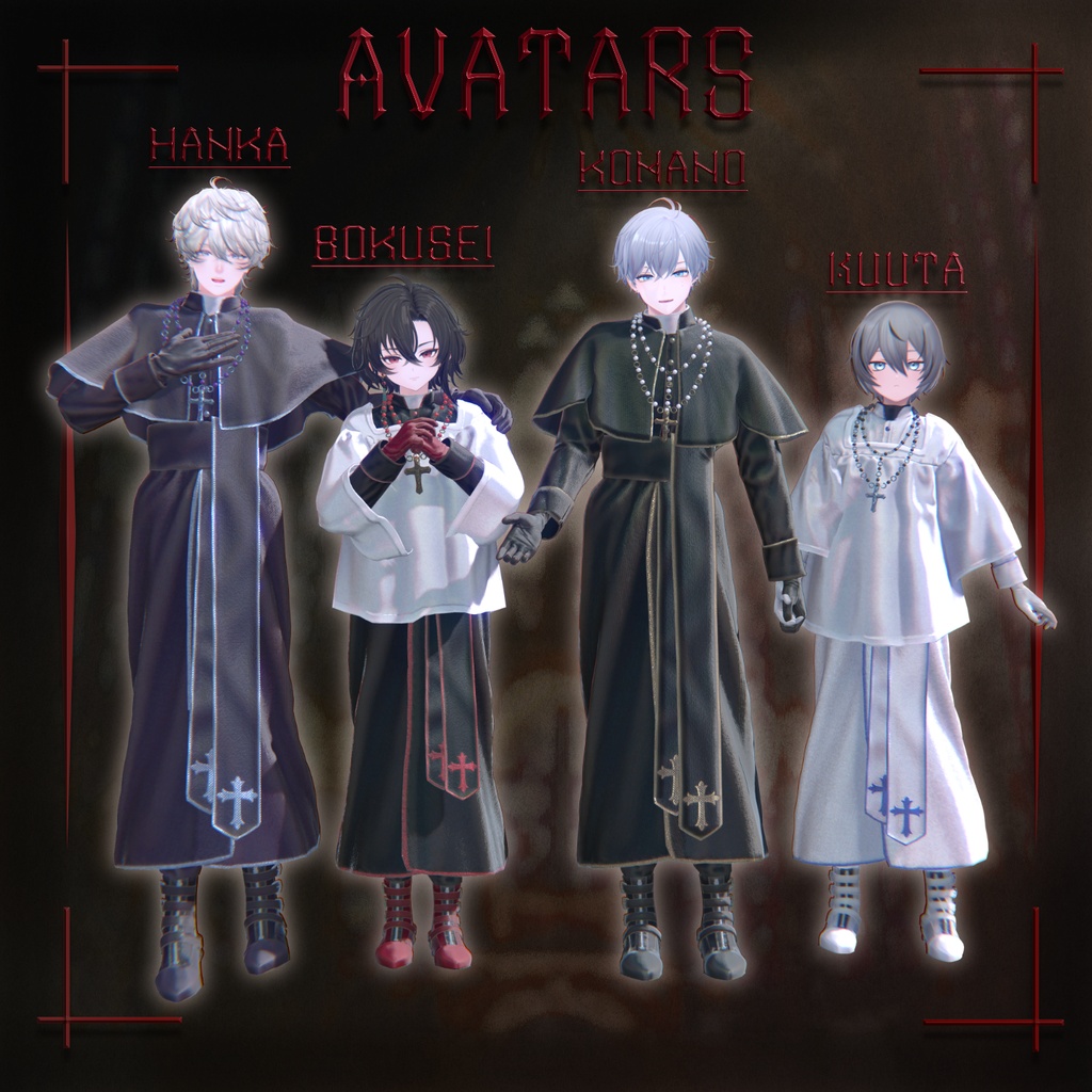 【✨期間限定セール中✨】男性アバター向け衣装『MISERERE-Vesper Priest』 - By Magnolia / CP38