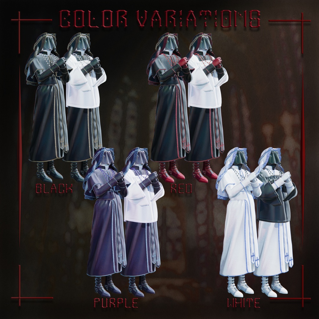 【✨期間限定セール中✨】男性アバター向け衣装『MISERERE-Vesper Priest』 - By Magnolia / CP38