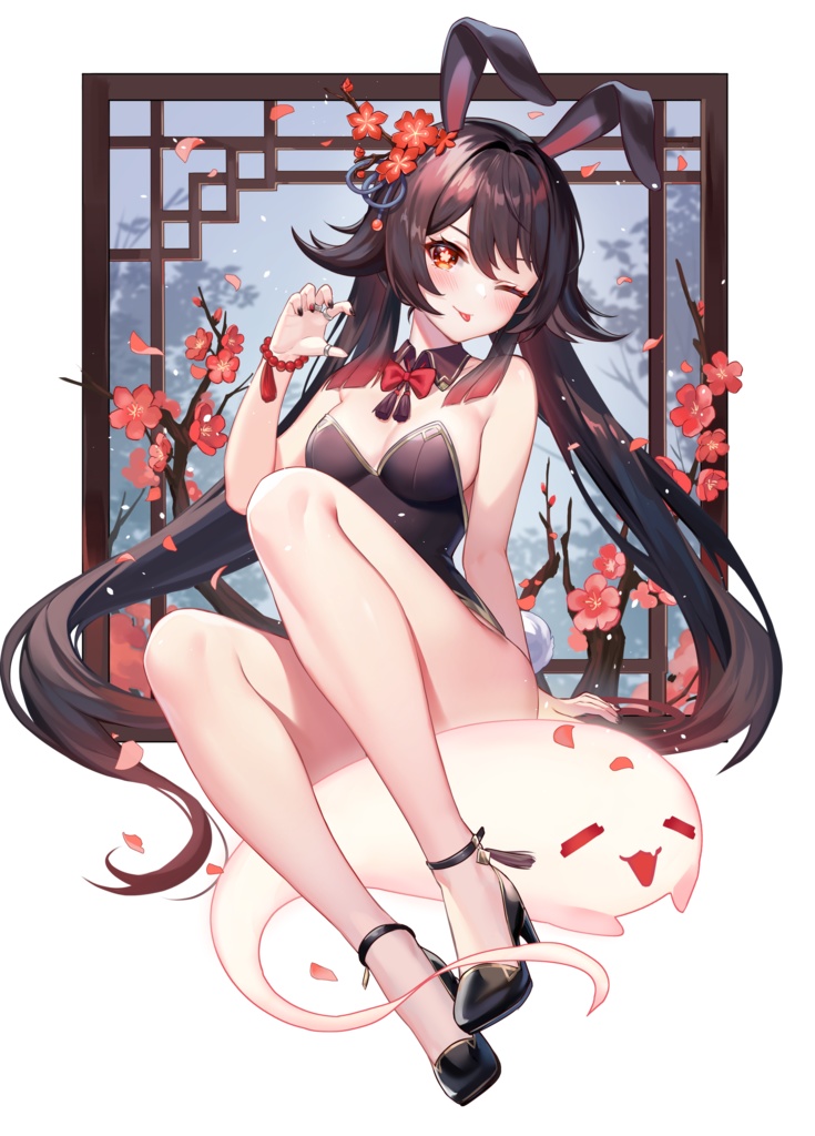 「バニー胡桃」パーツ分けPSDファイル