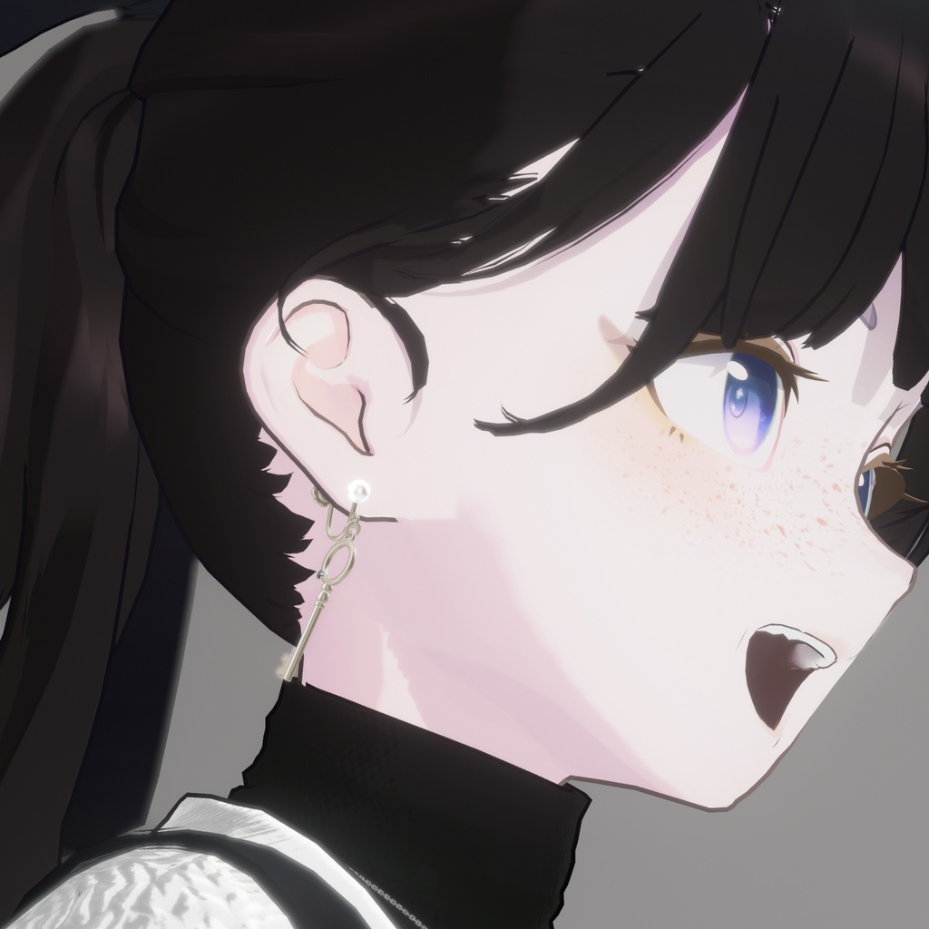 【オリジナル3Dモデル】Key Earring