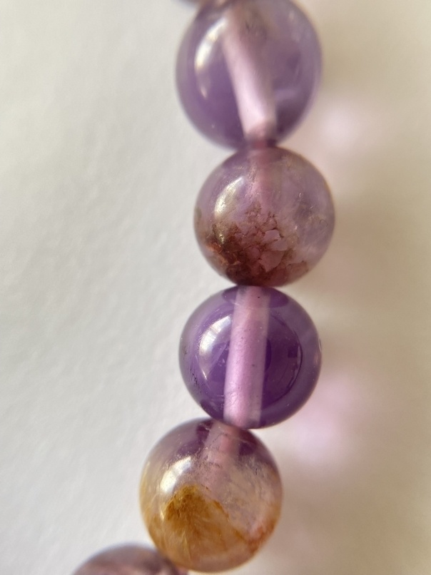 珍しいガーデンアメジストの✡六芒星ブレスレット✡