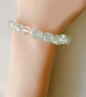 アクアマリン&水晶の水の加護ブレスレット✨