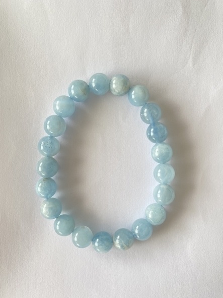 海の癒し✨アクアマリンブレスレット✨ミルキータイプ