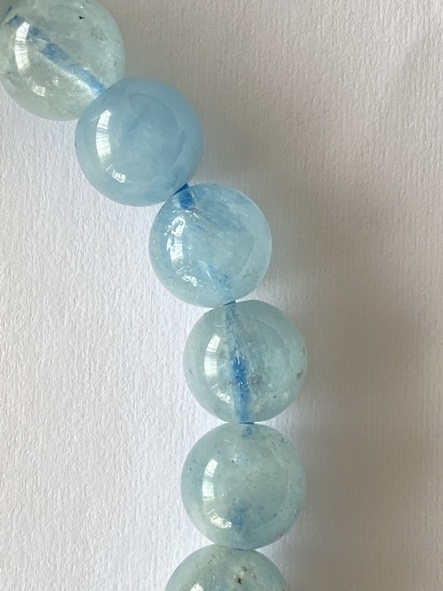 海の癒し✨アクアマリンブレスレット✨透明タイプ