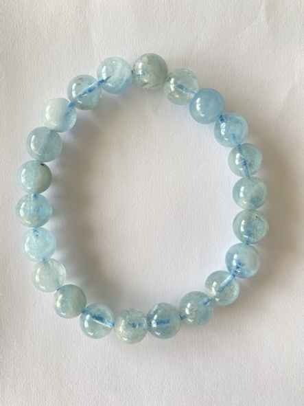 海の癒し✨アクアマリンブレスレット✨透明タイプ