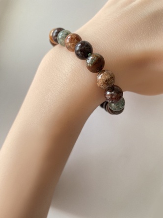 内包物ミチミチ✨ガーデンクオーツブレスレット