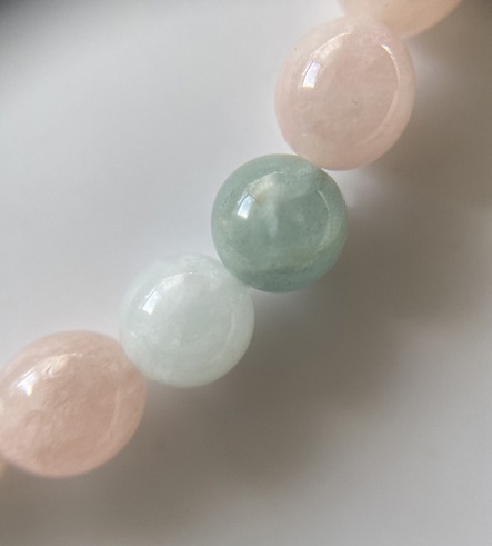 ツヤツヤラムネ🍭ミックスベリルブレスレット🍭