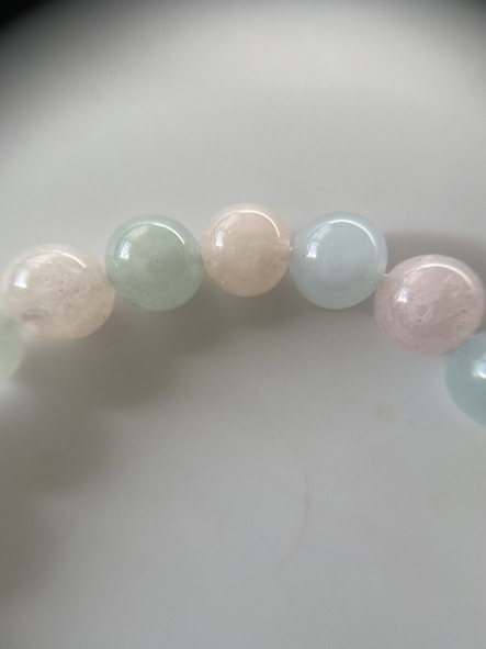 ツヤツヤラムネ🍭ミックスベリルブレスレット🍭