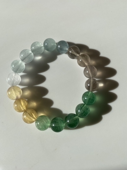 天使の癒し👼ミックスフローライトブレスレット👼